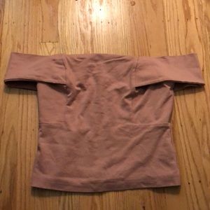 Mauve off the shoulder top